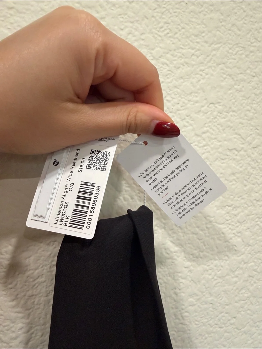 Lululemon Align Black Wide Headband